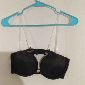 Xhilaration black lace push up bra